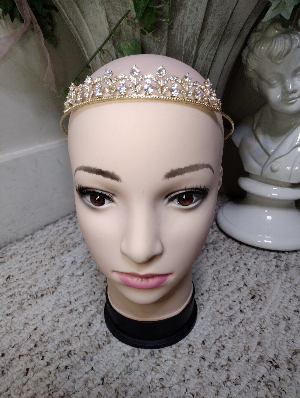 Believe By Brilliance Gold/Cubic Zirconia Wedding, Prom, Quinceanera Hair Tiara